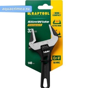 Ключ разводной KRAFTOOL SlimWide Compact, 140 / 32 мм