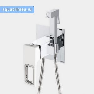 Встроенный гигиенический душ хром G7207-8 белый