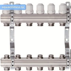 Коллектор латунный FALIANO (SUN1012, (3/4" х 6F) без расходомера