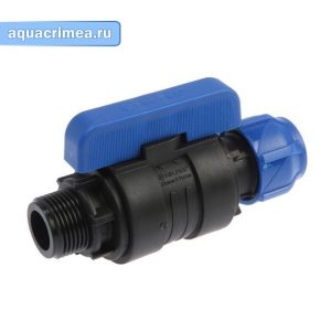 Кран шаровый компрессионный цанга НР разборный 32х1/2" Valfex