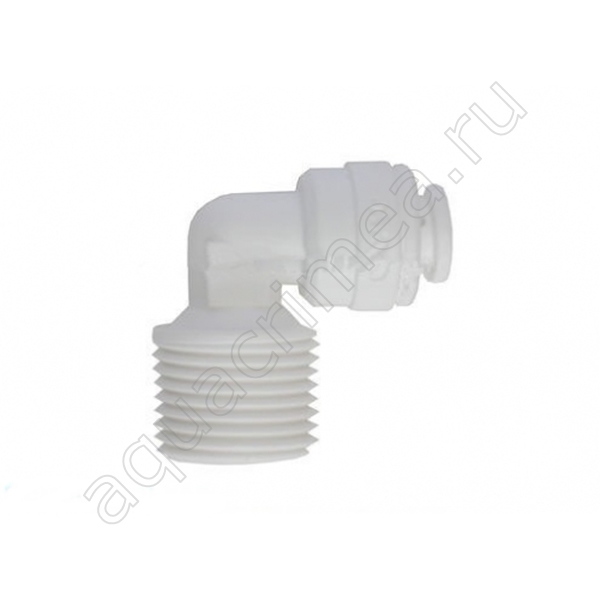 Соединение угловое 1/4" JGx3/8"РН (WA-ME0406) уголок