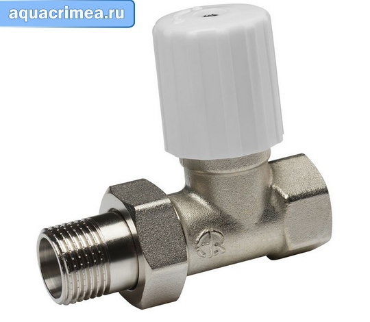 Регулирующий прямой клапан «AQUALINK» 1/2" для радиатора