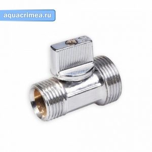 Кран шаровой «AQualink» MINI НН 1/2"х3/4" хром