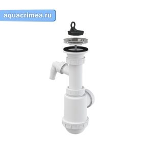 Сифон "Alcaplast" A441P-DN50/40 для мойки с нержавеющей решеткой