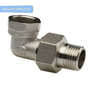 Американка угловая «AQUALINK» 3/4'' никель
