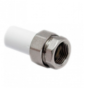 Американка ВР трубная 25 х 3/4" БЕЛАЯ PPR Valfex