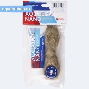 Паста сантехническая «AQUAFLAX» NANO 80 г + лен 20 г