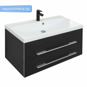 Тумба «Aquanet» New черный матовый