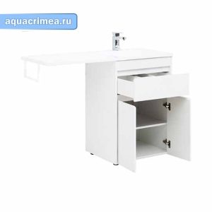 Тумба «Aquanet» Токио 58 напольная, белый глянец (237745)