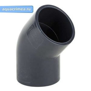 Колено «Aquaviva» 90мм/45° для клеевого соединения труб