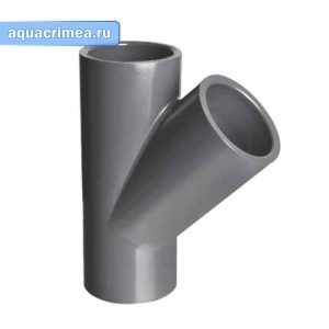 Клеевой тройник «Aquaviva» 45° d110 PN16