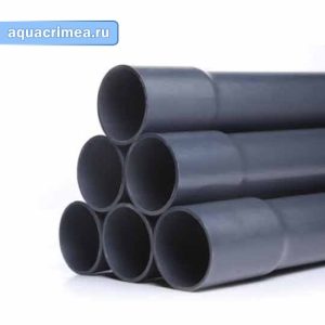 Труба ПВХ «Aquaviva» d90х6,7 PN16 L-3 c раструбом под клеевое соединение