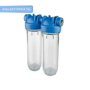 Колба для фильтра «AtlasFiltr 10 DP - DUO-OT-TS» 3/4" холодная вода