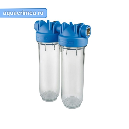 Колба для фильтра «AtlasFiltr 10 DP - DUO-OT-TS» 3/4" холодная вода