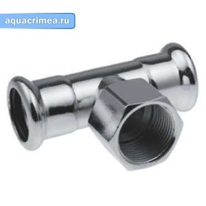 Тройник с внутренней резьбой Press KAN-Therm Steel C1418 (35xRp1x35 мм)