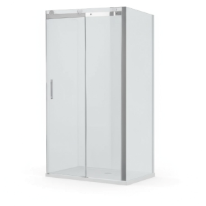 Душевое ограждение SANTREK AQUA Evo-DF-1200-C-Chrome 1200*1950 Прямое, стекло Прозр. 8мм, профиль Хр