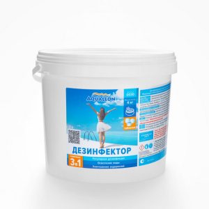 Дезинфектор комплексного действия Aqualeon DKM4Т медл.стаб.хлор (4кг)