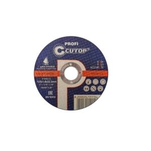 Диск 125*1,6*22,2 ОТРЕЗНОЙ МЕТАЛЛ Cutop (10 шт в уп.)