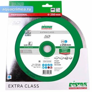 Алмазный круг алмазный «Distar» Granite 1A1R 250х1.6х10х25.4