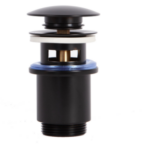 Донный клапан Arrowhead 1-1/4", 80мм с переливом, черный