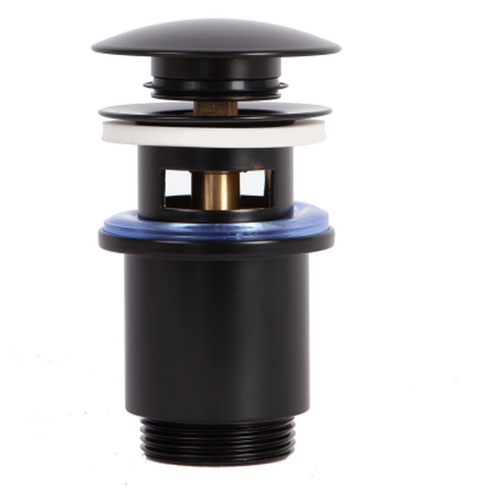 Донный клапан Arrowhead 1-1/4", 80мм с переливом, черный