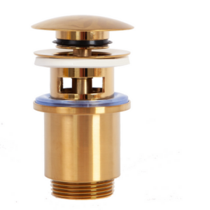 Донный клапан Arrowhead 1-1/4", 80мм с переливом, золотой