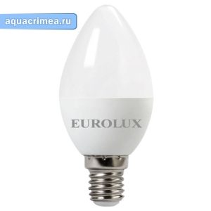 Светодиодную лампа «Eurolux» LL-E-C37-6W-230-2,7K-E14