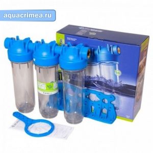 Фильтр «АtlasFiltr 10 DP - TRIO 1/2"-OT-TS» для холодной воды
