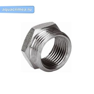 Футорка никель «AQUALINK» ВН 1 1/2х3/4" для соединения труб