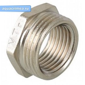 Футорка никель НВ 1 1/2 х 3/4 VALTEC  (VTr.581.N.0805) (457213)