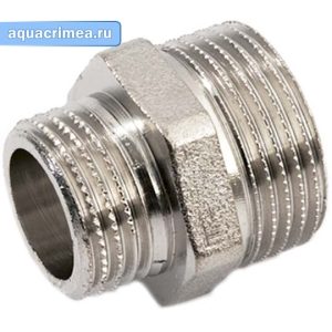 Ниппель «General Fittings» 1/2 х 1/4" никель (10/200)