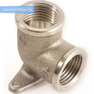 Водорозетка (угол с креплением) «General Fittings» ВВ 1/2" (10/60)