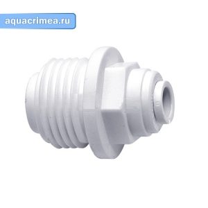 Фитинг прямой 1/2"-1/4" трубка-резьба наружная МС0407 «Гейзер»