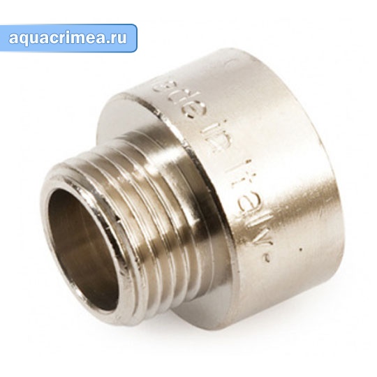 Переходник «General Fittings» ВН 1x1/2" никель (10/100)