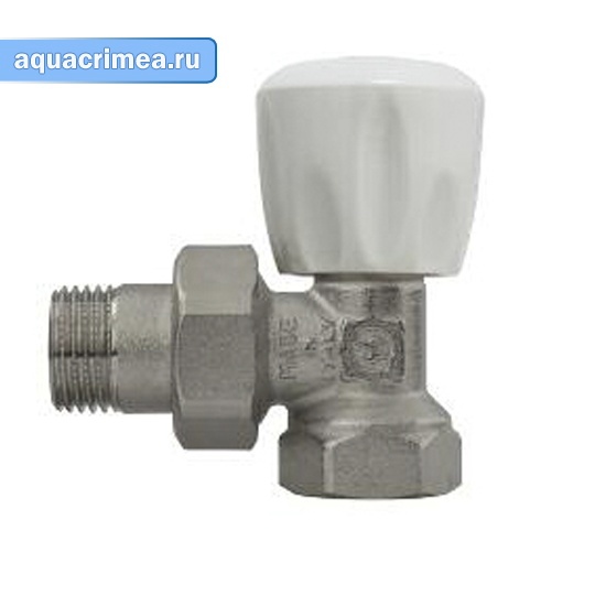 Клапан угловой «General Fittings» 1/2" GF 750075N040490A для радиатора ручной