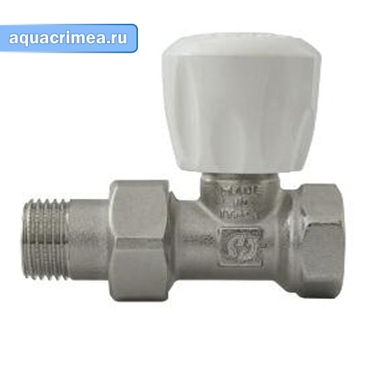 Клапан прямой «General Fittings» 1/2" GF 7500J9N040400A для радиатора ручной