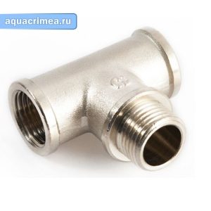 Тройник «GENERAL FITTINGS» ВНВ 1/2" никель