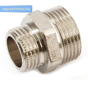 Переходной ниппель «GENERAL FITTINGS» 1 1/4х3/4" никель