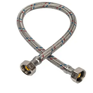 Гибкая подводка в нержавеющей оплетке 0,8 м, Azario 1/2"-1/2", Г/Г