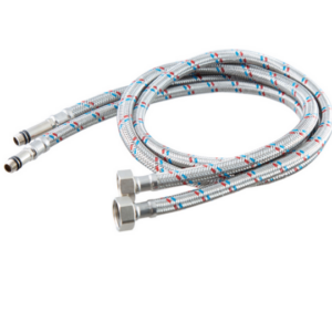 Гибкая подводка в нержавеющей оплетке для смесителя 50 см, Azario 1/2"-M10, Г/Ш ПАРА
