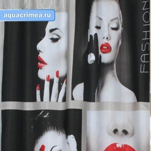 Шторка в ванную комнату "BRIMIX"  фотопечать "ГЛАМУР"