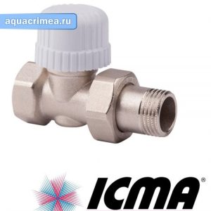 Клапан прямой «ICMA» 3/4" термостатический М30х1,5 (779/82779AE06)