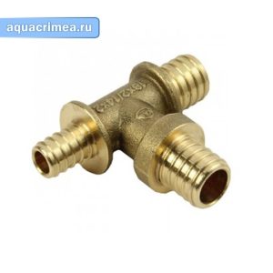 Тройник «KAN-therm» Push 18х2,5/18x2,5/14х2 мм латунный (10/100)