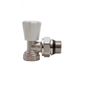 Клапан для радиатора ручной угловой 1/2" с уплотнением