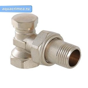 Клапан «VALTEC» угловой 1/2" (VT.019.N.04) для радиатора запорный