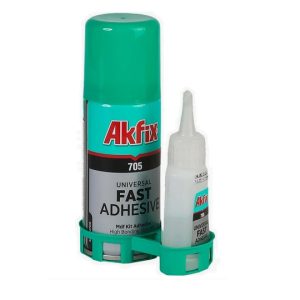 Клей AKFIX экспресс д/МДФ и дерева на 100 мл активатор +25гр циакр.705