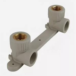 Колено настенное с планкой KAN 25 x 1/2" СЕРОЕ PPR