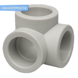 Колено тройное Wavin Ecoplastic 32 СЕРОЕ PPR