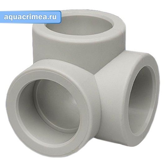 Колено тройное Wavin Ecoplastic 32 СЕРОЕ PPR