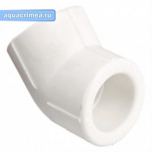 Колено VALTEC  50 45° БЕЛОЕ PPR  (VTp.759.0.050)